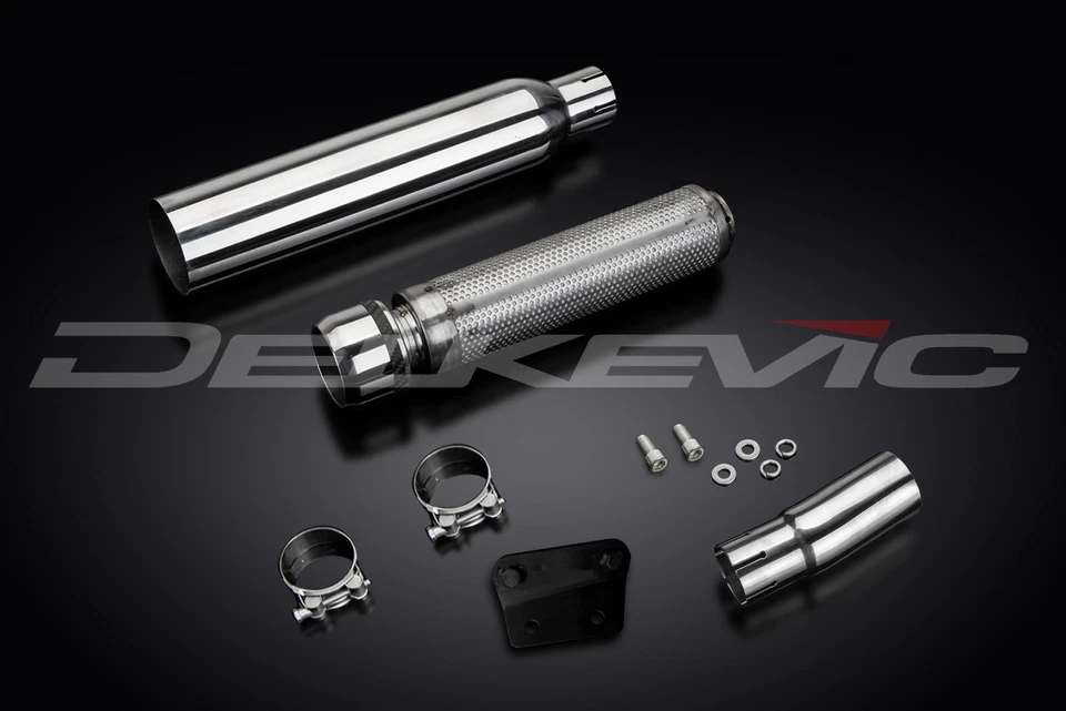 Silenciador de acero inoxidable punta nariz de toro Suzuki S40 Boulevard LS650 Savage 1986-2019 16" Foto 3 de 4