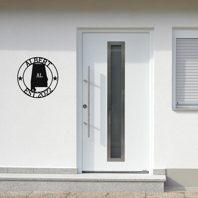 Wall Art Home Decor Metal Acrylic 3D Silhouette Poster USA Alabama Custom