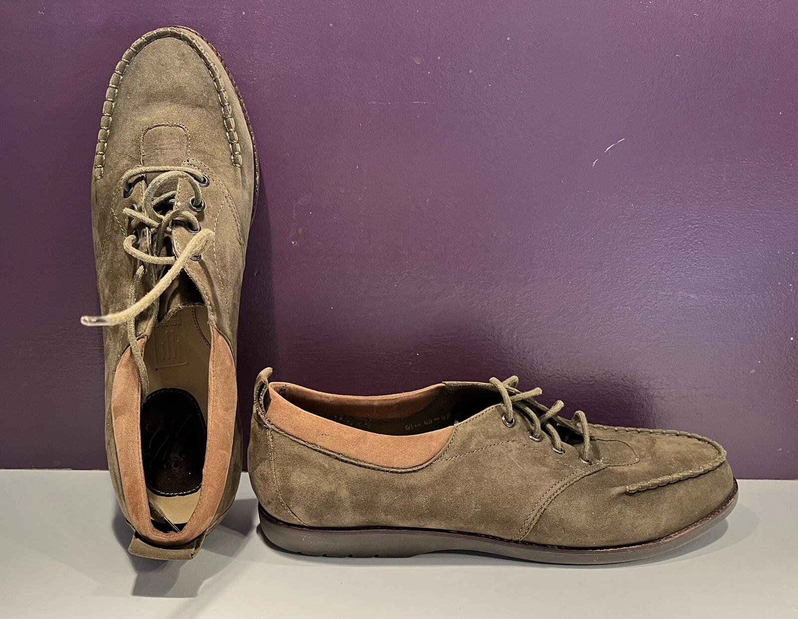 Scarpe Oxford stringate da donna Tensile Air create da Nike in pelle scamosciata 8 N usate in ottime condizioni