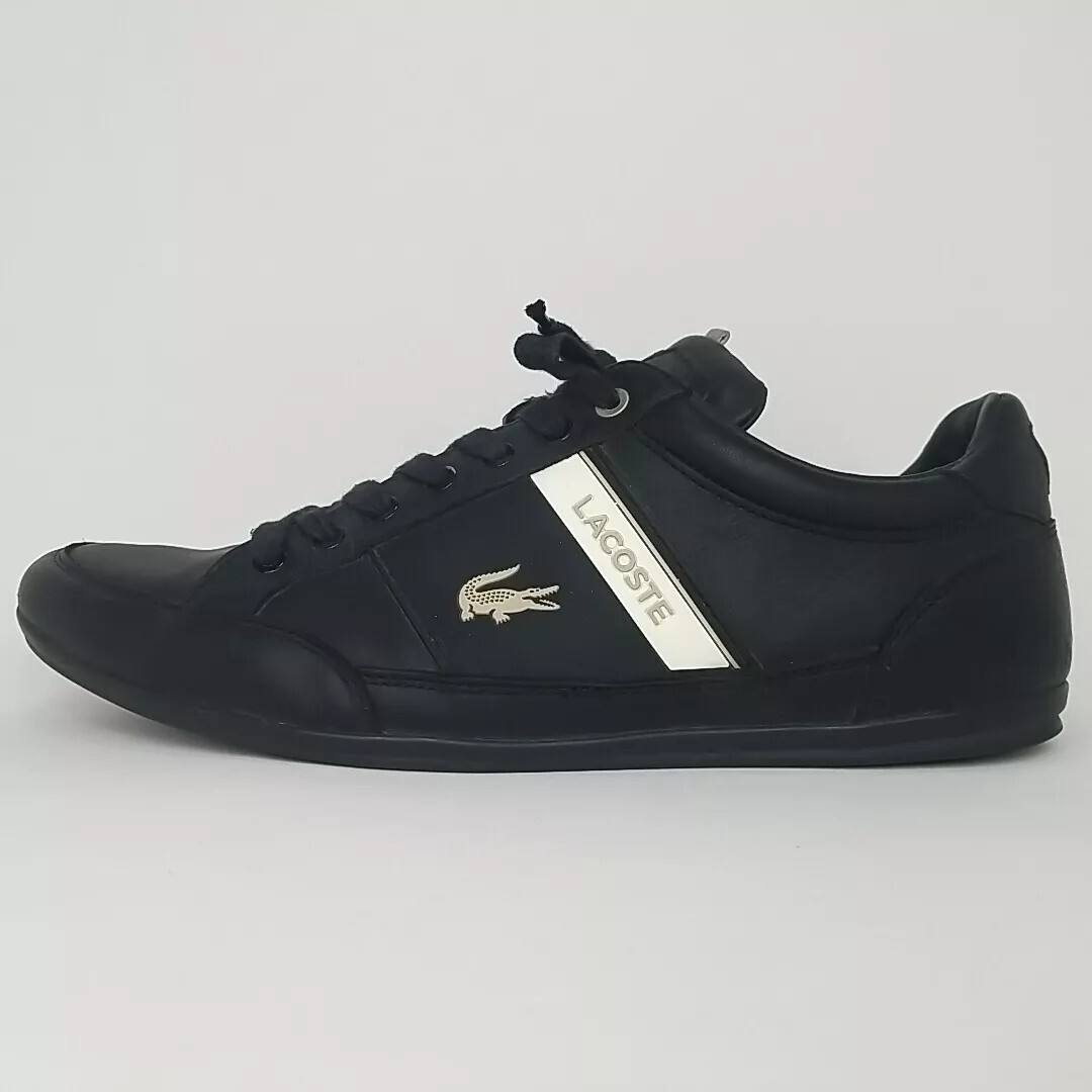 Lacoste Chaymon Sneaker Shoes Men's size 9.5 Black Leather thumbnail 3