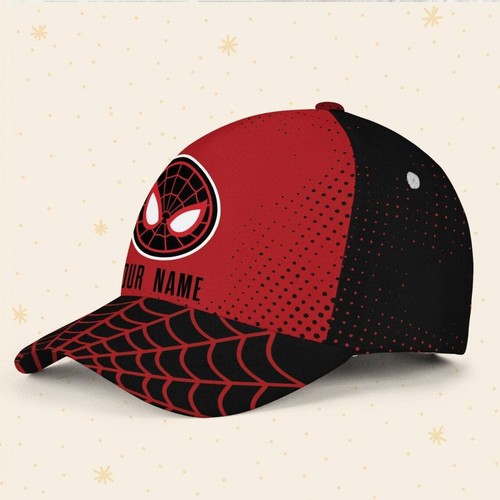 Custom Spiderman Miles Logo Cap, Custom Disney Hat Spiderman Baseball Cap Bucket