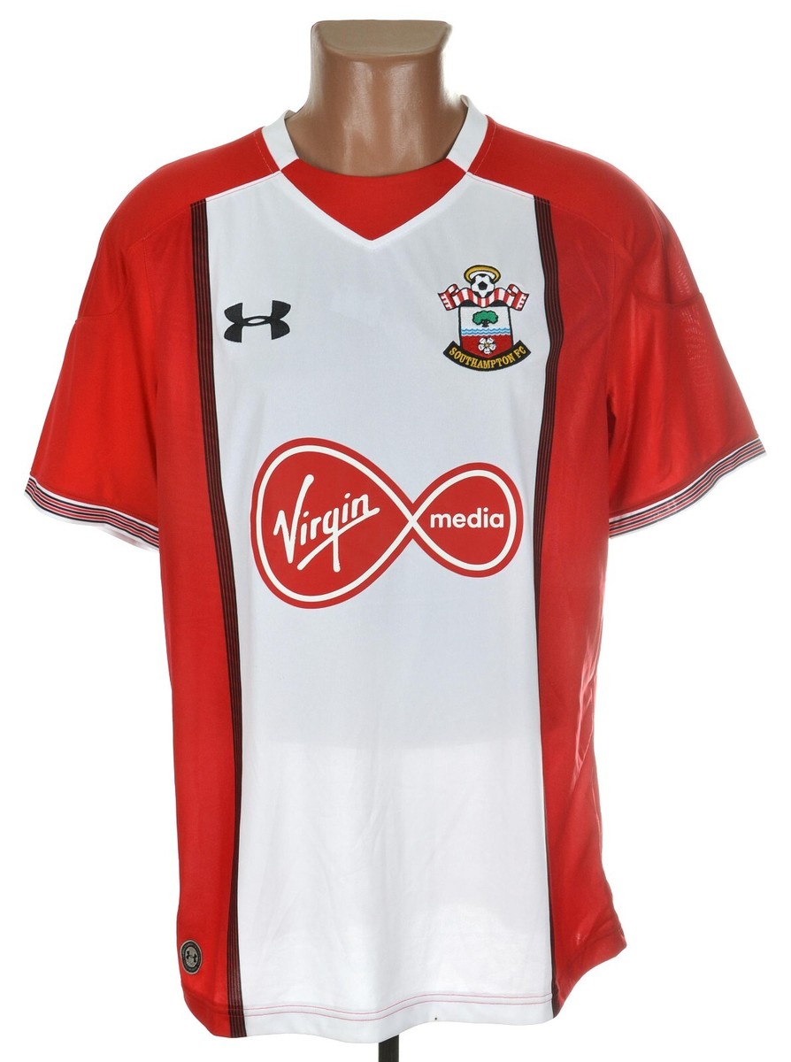 SOUTHAMPTON 2017/2018 HOME FOOTBALL SHIRT JERSEY SIZE L ADULT