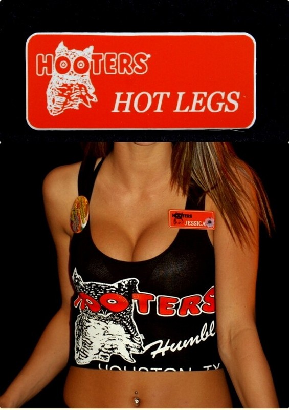 Hot Legs Hooters Uniform Name Tag Cheerleader Casino Dealer Role Play Lingerie 