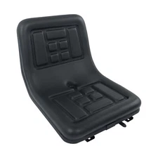 New Universal Lawn Tractor Seat Adjustable High Back Compact Mower Seat Black
