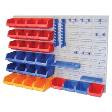 ~~ FAITHFULL 43 piece Parts Storage Box/Bins/Tray For Shed,Garage FAIPAN43 ~~