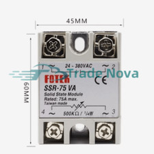 1PCS NEW Fotek SSR-75VA Solid State Relay Fast Delivery SSR75VA