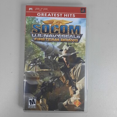 SOCOM U.S. Navy Seals Fireteam Bravo Sony PSP - Complete CIB Greatest Hits