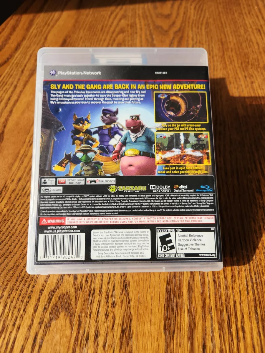 Sly Cooper: Thieves in Time (Sony PlayStation 3) PS3 Game Tested No Manual