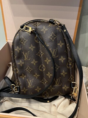 Louis Vuitton Palm Springs Backpack Mini Brown Canvas for sale