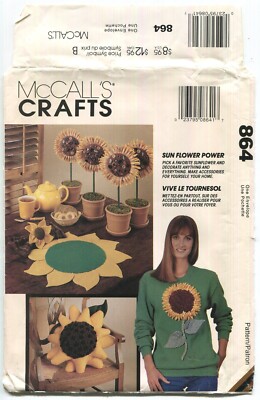 MCCALL'S 864 SUNFLOWER POWER UNCUT 1993