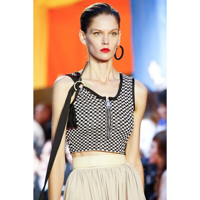 CELINE Spring Summer 2016 Knitted Bustier Crop Top