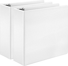 Amazon Basics Economy 3 Ring Binder 4 Inch, D...