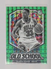 SCOTTIE PIPPEN 2019-20 PANINI MOSAIC GREEN PRIZM OLD SCHOOL CARD #11