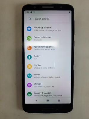 Motorola Moto G6 XT1925DL 32GB Deep Indigo TracFone Only, Minor Crack -  - 3IDF