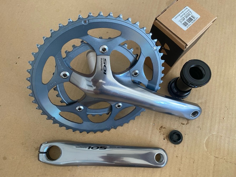 ☆SHIMANO シマノ FC-5650 105 170mm 50/34T 2x9/10s クランクセット