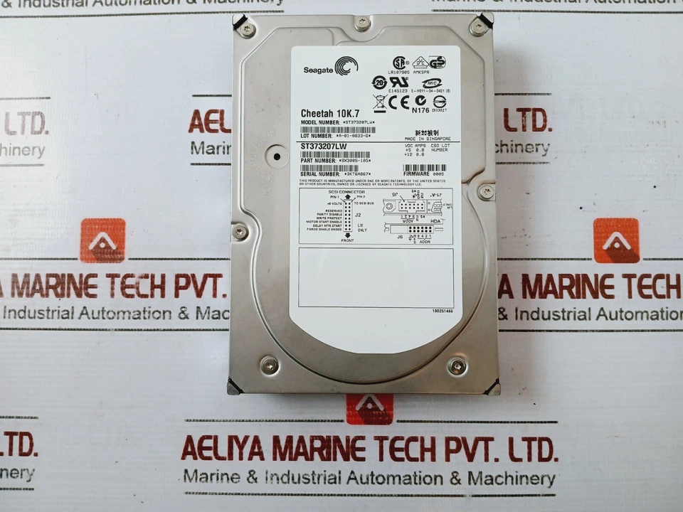 SEAGATE ST373207LW CHEETAH 10K.7 73.4GB 10K RPM SCSI Hard Drive 5VDC 0.8A - Image 3 of 4