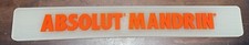 ABSOLUTE Mandrin Vodka BAR MAT Rubber rail Spill Mat 23.5&rdquo; x 3.25&rdquo;