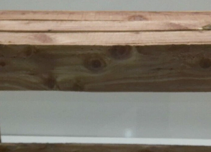 AROMATIC NOTTY RED CEDAR Wood Medium Entryway Bench 33"L X 13"W X 19.5"T - Image 4 of 4