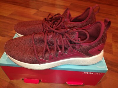 ぶのでひ Puma Nrgy Neko Knit 191093-01 Mens Running Shoes Pomegranate