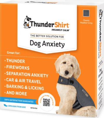 THUNDERSHIRT for DOG ANXIETY Small Gray Safe Effective Easy to Use