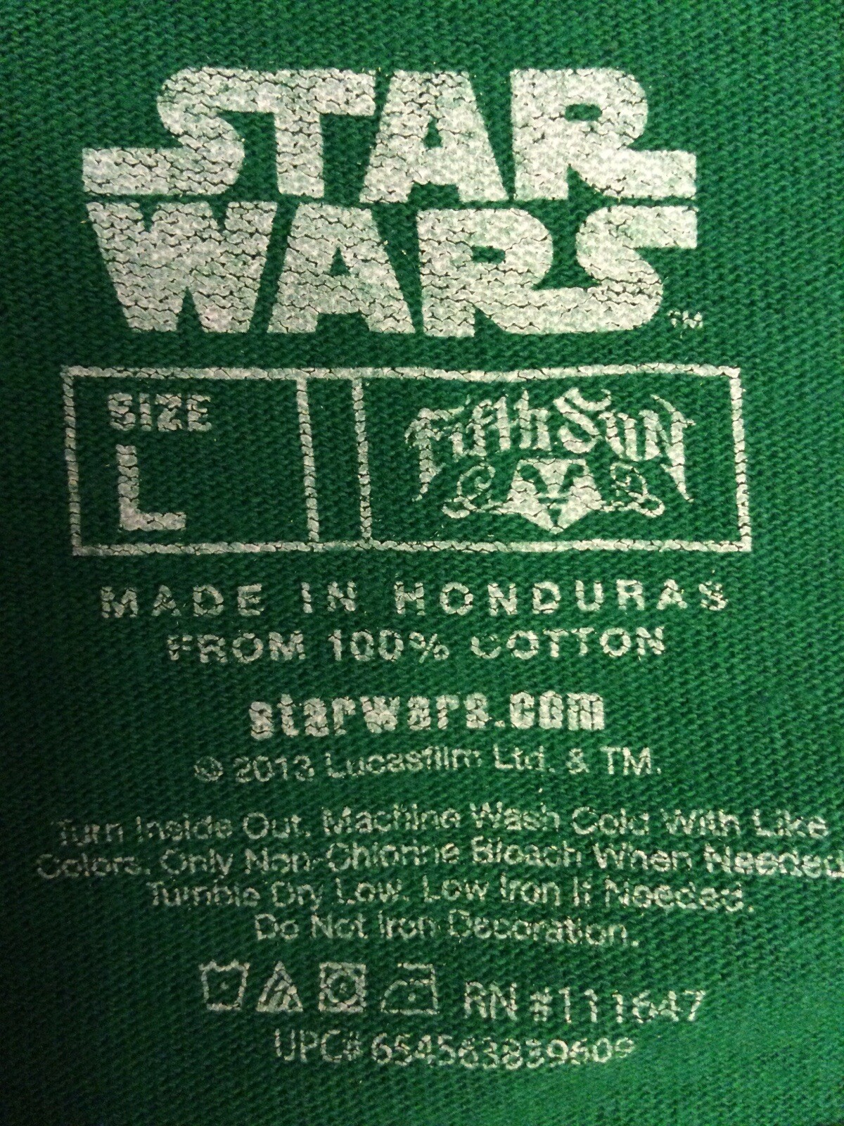 Star Wars - Darth Vader With Santa Hat - 2013 Green Shirt - L image 3