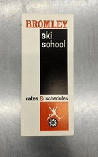 BROMLEY SKI SCHOOL Vintage Brochure VERMONT Skiing Resort Travel Souvenir