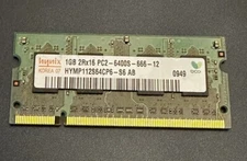 1GB DDR2 Laptop RAM 2Rx16 PC2-6400S - Major Brands for Dell Latitude D610 series