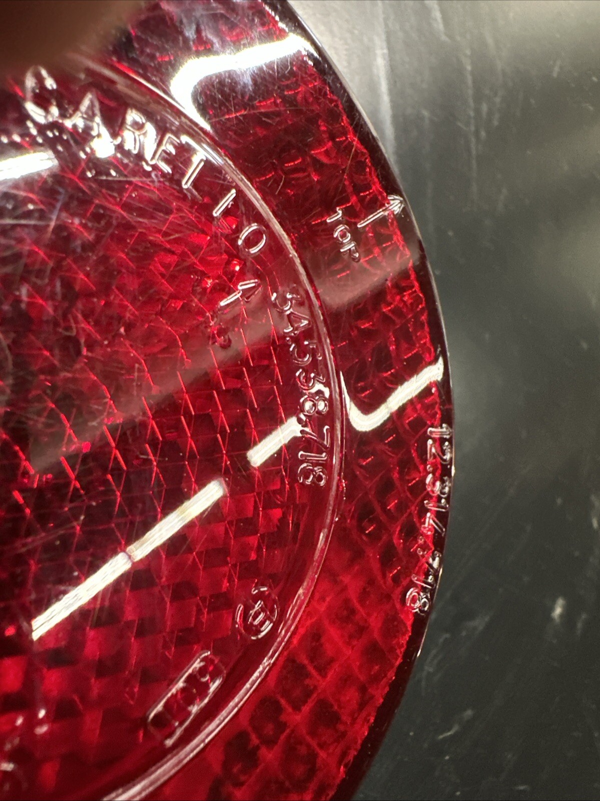 Original Ferrari Dino 246 Tail Light Lens Excellent Carrello
