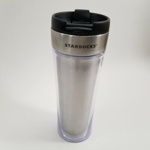 2011 Starbucks Stainless Doodle It 16oz Coffee Tumbler Mug Thermos - Picture 1 of 12