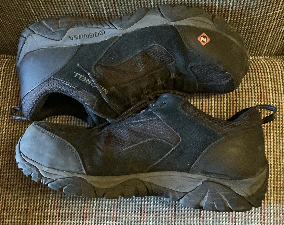 Merrell Mens Fullbench Black Work Safety Boots Size 10 M 62044 Shoes Sneakers