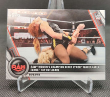 2020 Topps WWE Womens Division #37 Raw Champion Becky Lynch def. Lacey Evans