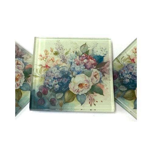 Watercolour Garden 5cm Glass Tiles - Pattern 2 (HM) Mosaic Tiles Art Craft - Picture 1 of 1