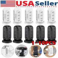 Power Strip Tower, 12 Outlets 5 USB Ports with 6ft Heavy Duty Extension Cord LOT