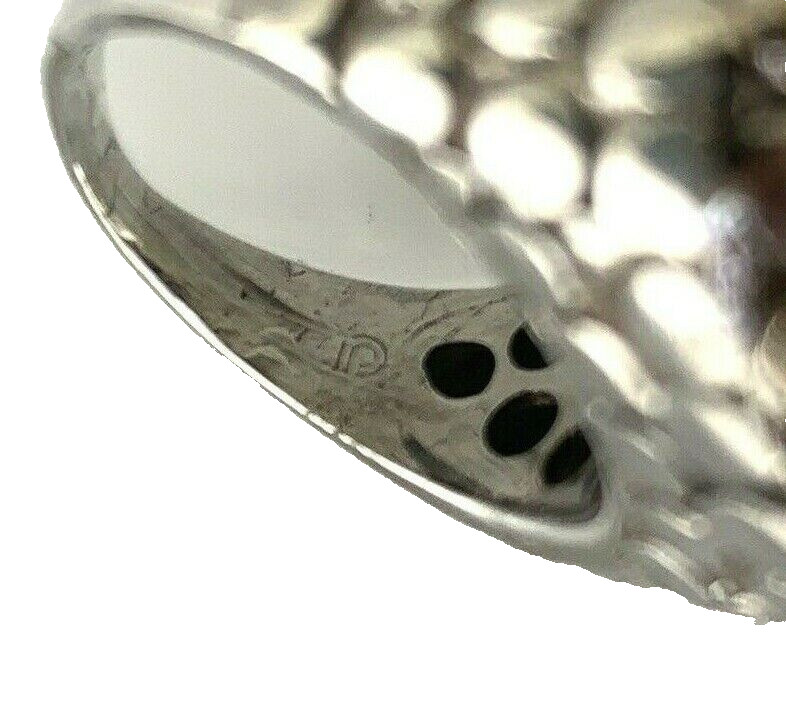 Bali Style Statement Ring Square Large Bold in St… - image 7