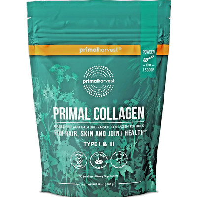 Primal Harvest Collagen Powder for Women or Men Primal Collagen Peptides usa f/s