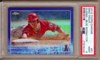 2015 TOPPS CHROME #51 MIKE TROUT BLUE REFRACTOR 097/150 PSA 9!!!