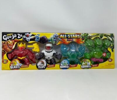 New Heroes of Goo Jit Zu All-Stars 4-Pack w/ Blazagon Pantaro Tyro