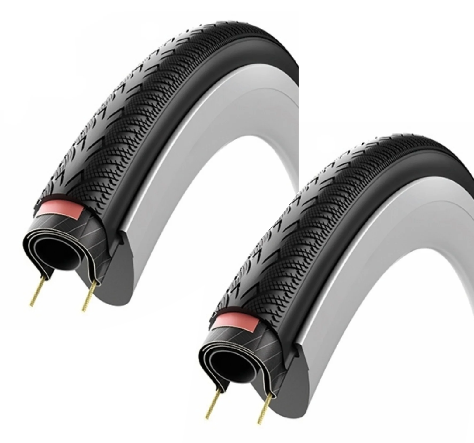 PAIR of Vittoria Zaffiro IV 700c 25mm FOLDING Tyre Zaffiro 4 Road Bike Tyres