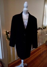 Louis Dell’ Olio 100%cashmere Black Womens Blazer Jacket Made In Italy