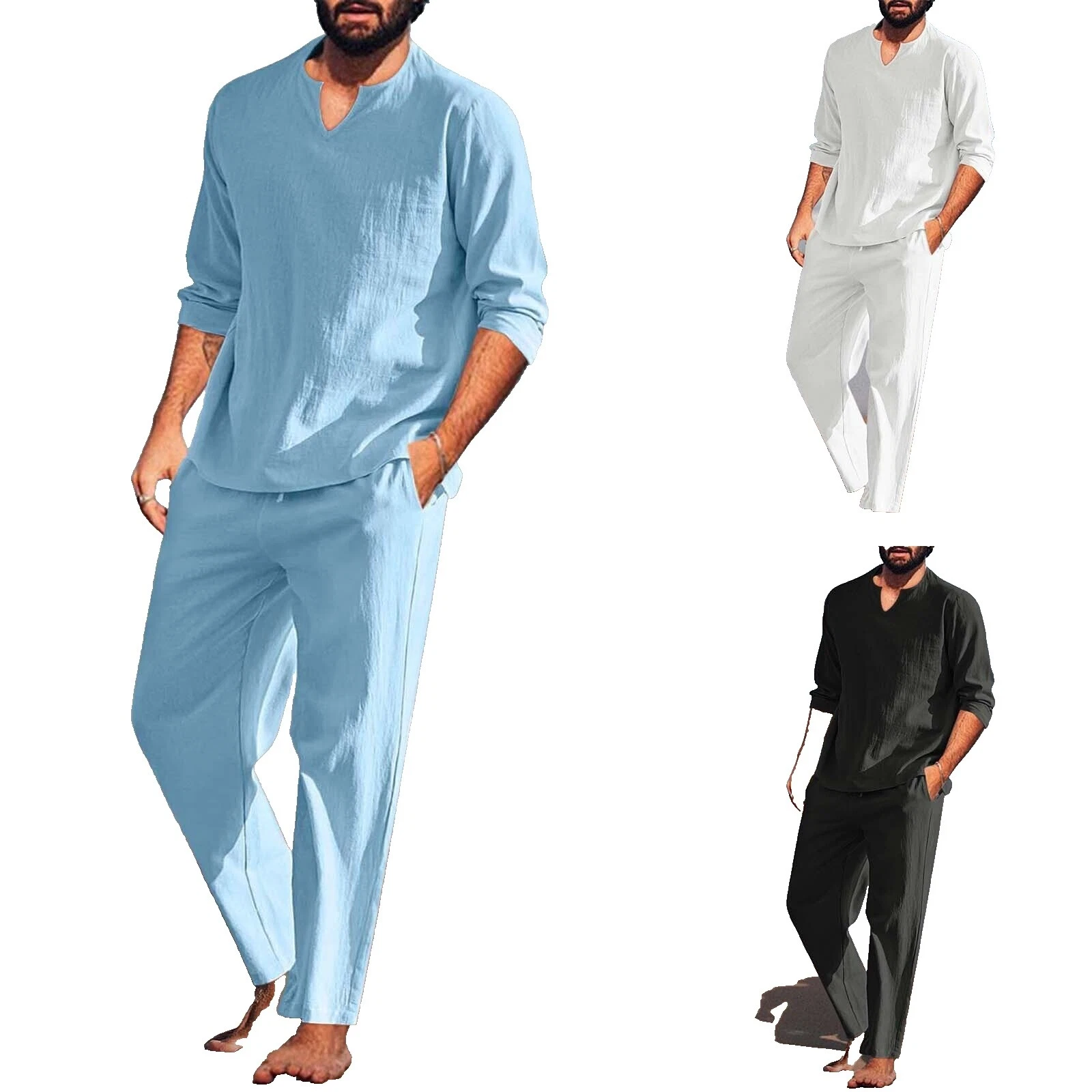 Ropa de tamaño regular trajes y conjuntos para hombres