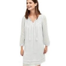 Anthropologie S Light Blue Carraroe Peasant Dress by One September  LKNU!