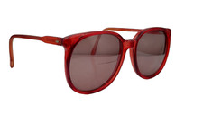 Vintage Elan 383 Burgundy Oval Hong Kong Sunglasses FRAMES ONLY