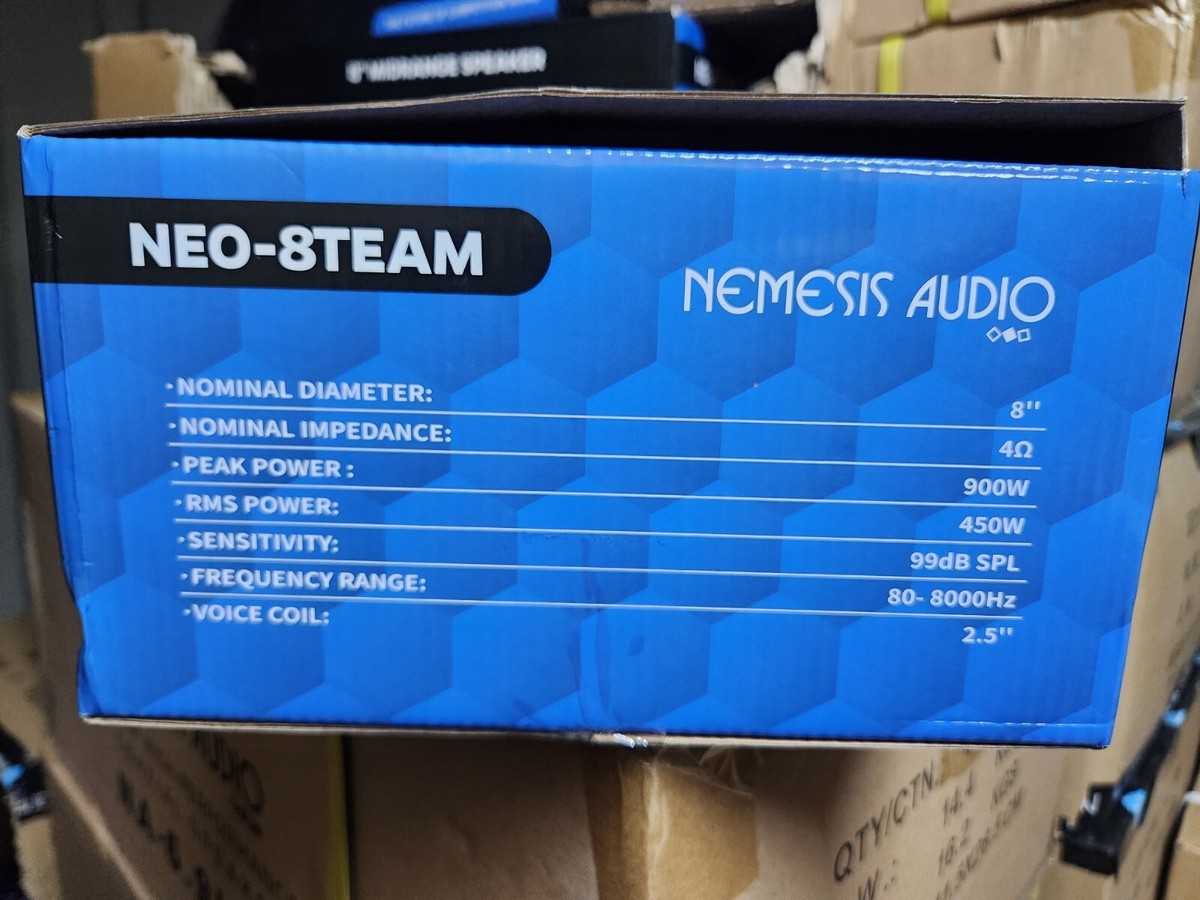 Nemesis Audio NEO-8 TEAM 8 inch 450 watts RMS Midrange Speaker