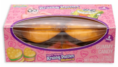 Sponge Bob SquarePants  (2-PACK)  GUMMMY Krabby Patties Slider 6.35 oz Box