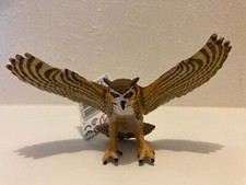 Safari Limited Great Horned Owl Plastic Figures - WITH TAGS Bird figure
