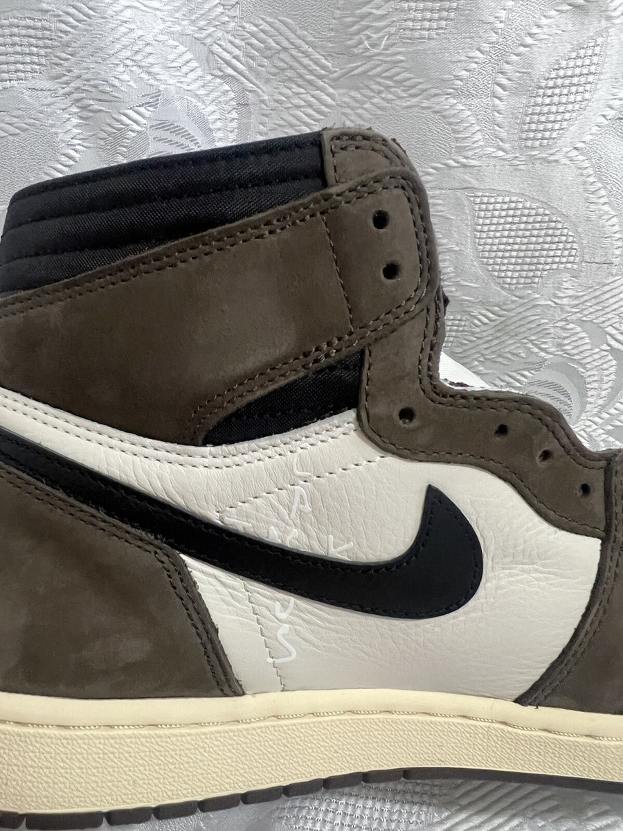 AIR JORDAN 1 RETRO HIGH OG TS SP 11.5 SAIL DARK MOCHA CD4487 100