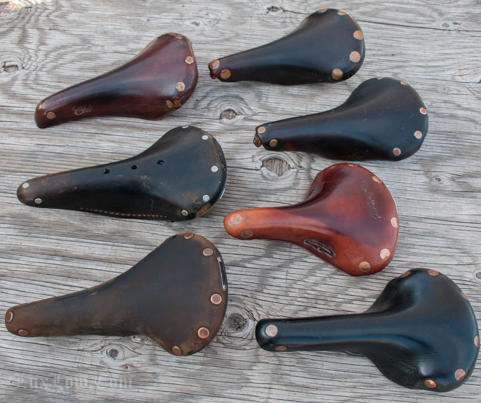 Sillín de cuero Brooks RoadBike de colección B17 B15 TeamPro Raleigh Tour asiento de bicicleta Foto 2 de 4