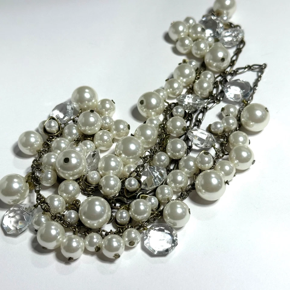 Ожерелье Chloe + Isabel с имитацией жемчуга и прозрачного хрусталя с бисером веселое гламурное - Изображение 4 из 4