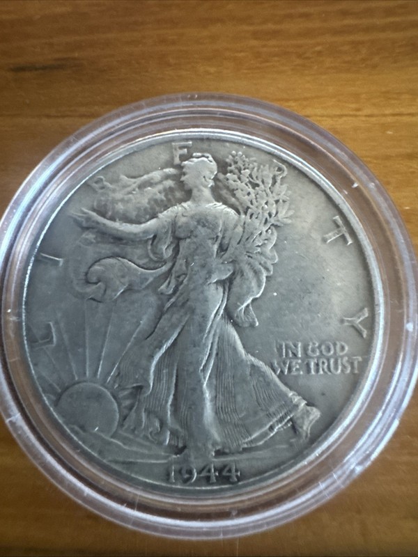 1944 Walking Liberty Silver Half Dollar US 50C Coin