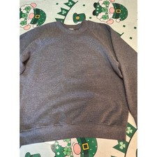 Vintage Fruit of the Loom Sweatshirt Men Medium Gray Crewneck Blank 90s USA Made